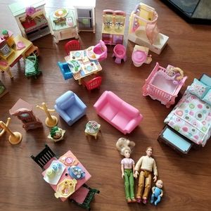 Loving Family Dollhouse Furniture & Family